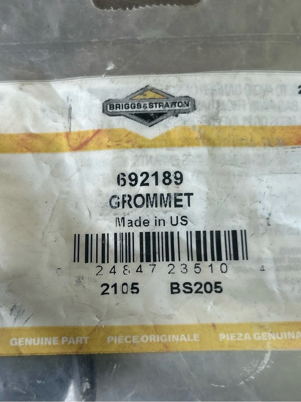 Black Grommet (692189) - Genuine Replacement